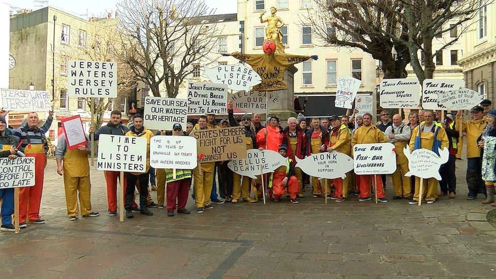 Fishing protest