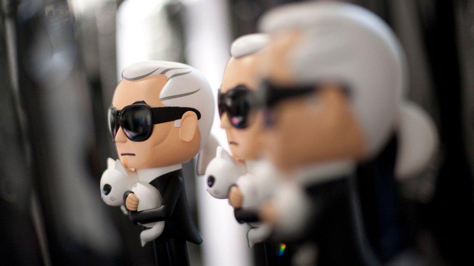 Model of Lagerfeld and Choupette