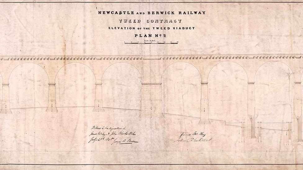 Plan of Royal Border Bridge