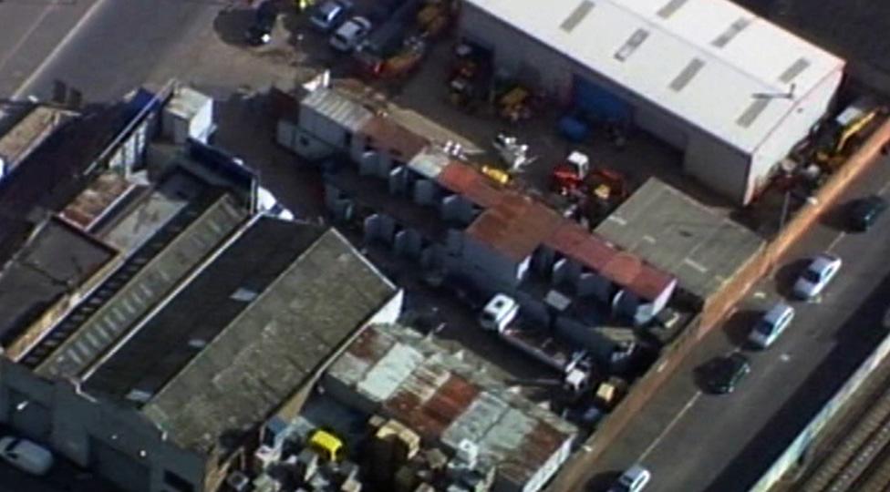 Premises searched by the police