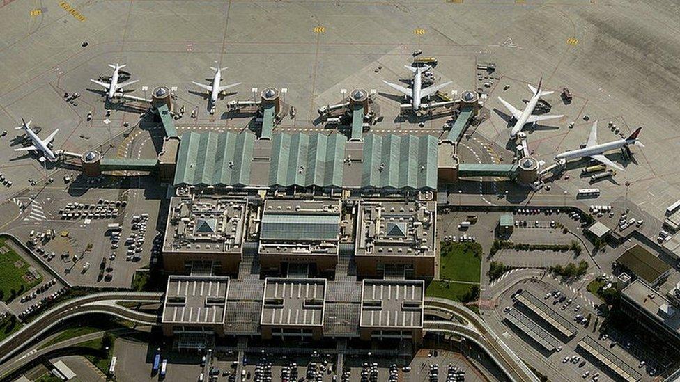 Aerial photo of Venice airport