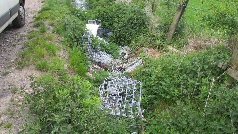 Dishwasher parts photographed on 14 May 2015