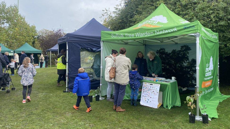 Stalls and attendees at Go Green Go Wild