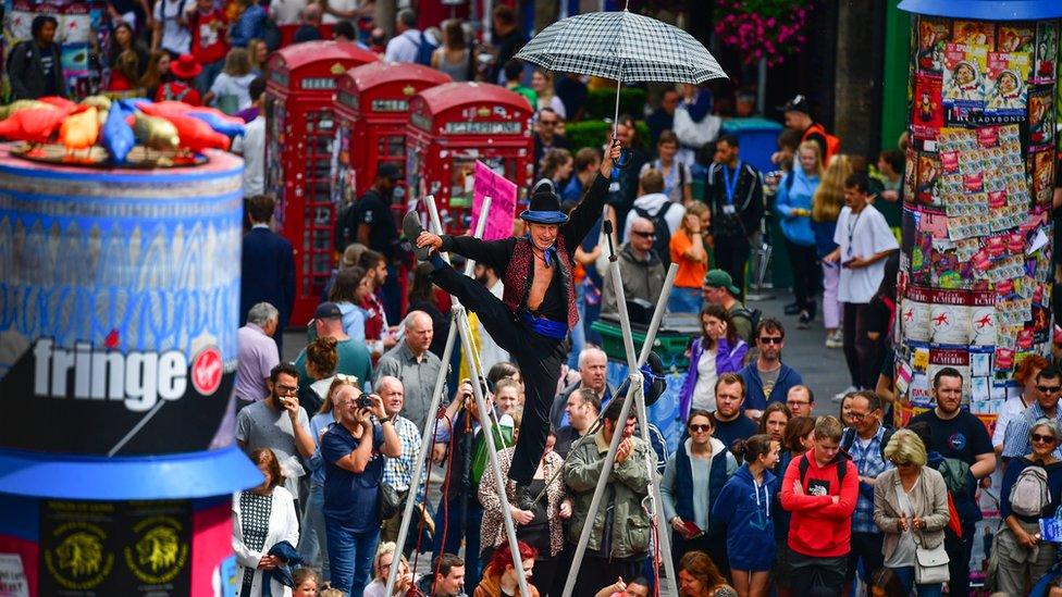 Fringe performers