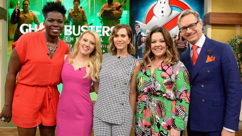 Leslie Jones, Kate McKinnon, Kristen Wiig, Melissa McCarthy, Paul Feig