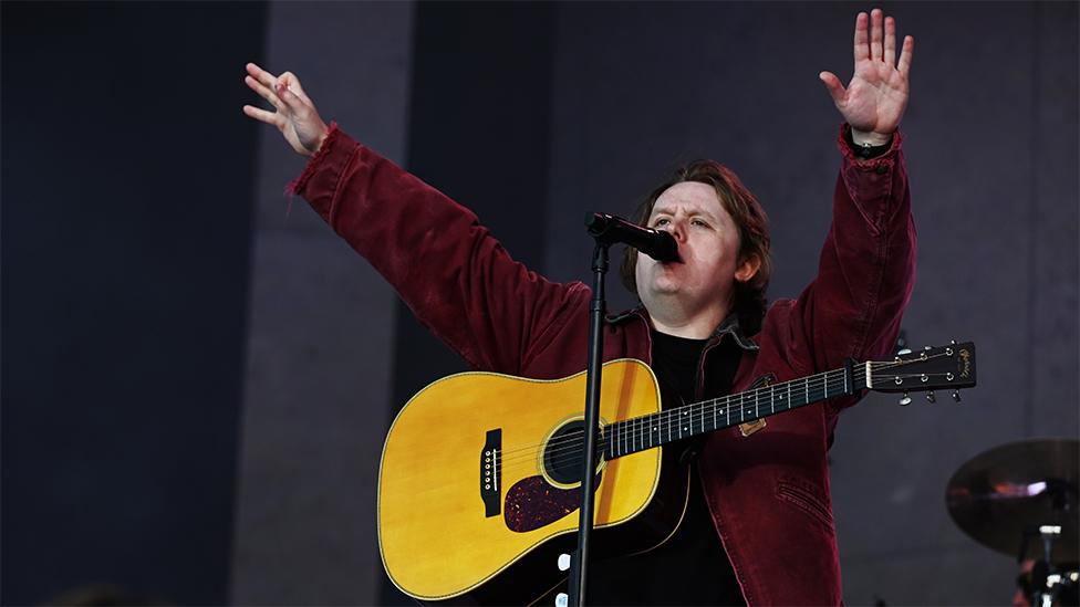 Lewis Capaldi on stage