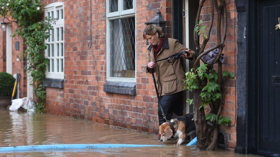 Flooding in Cossington, Leicestershire