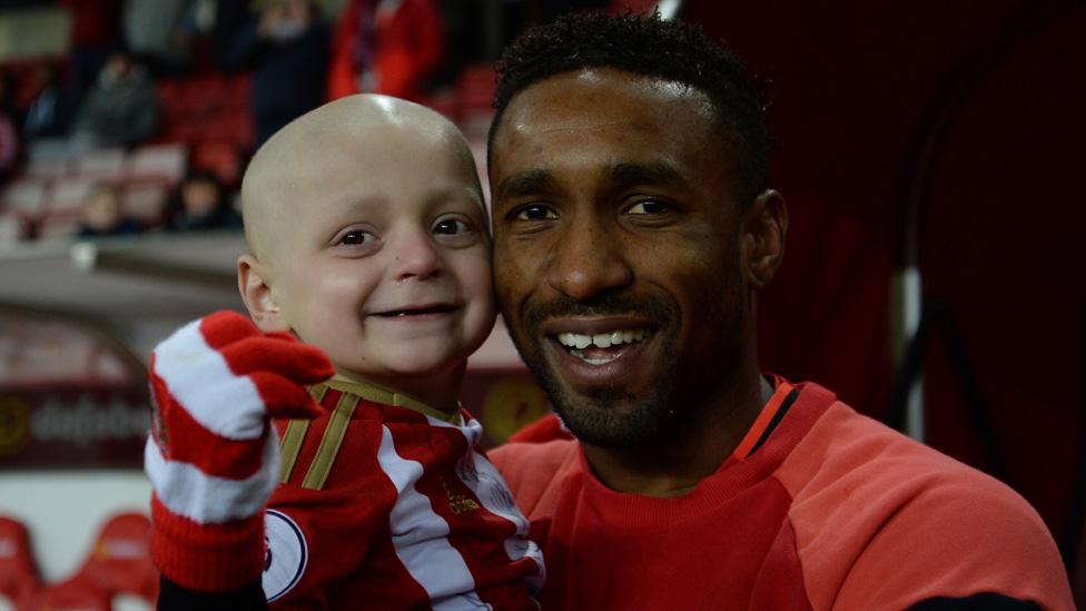 Bradley with Jermain Defoe