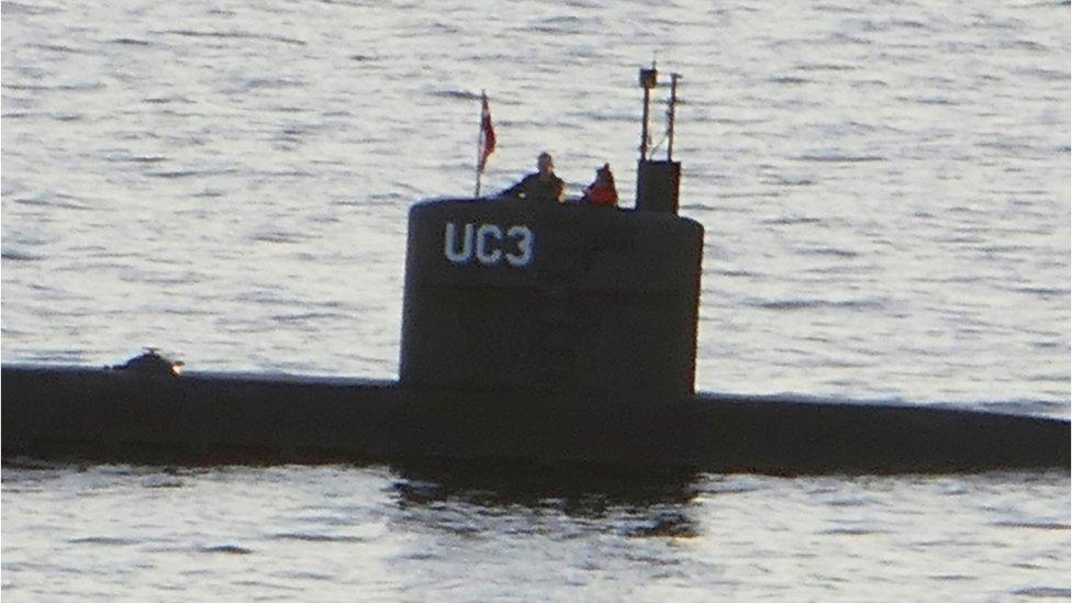 Kim Wall on board Peter Madsen's submarine in Copenhagen harbour on 10 August 2017