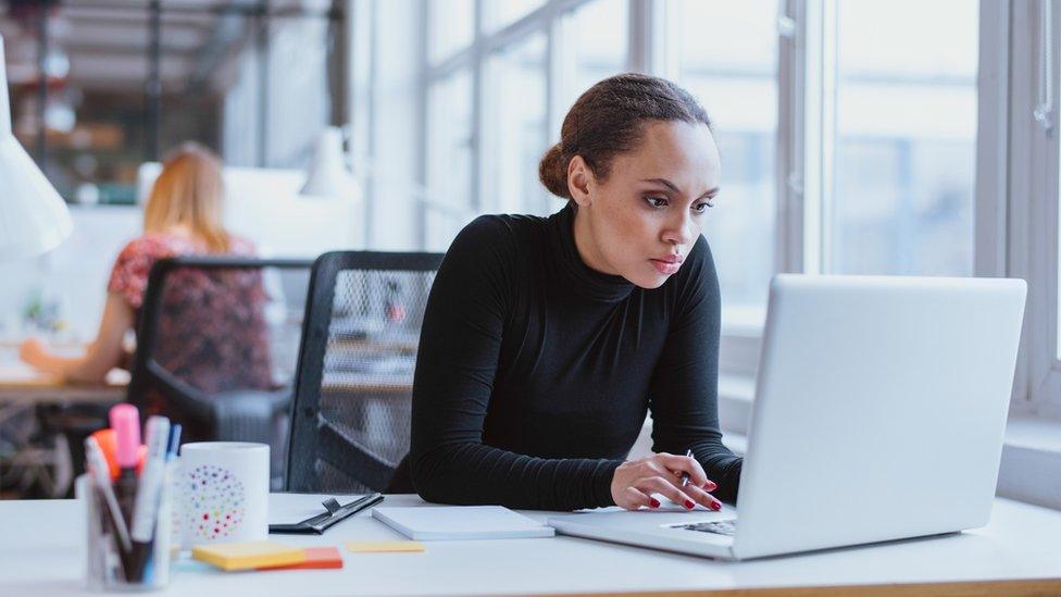 Woman at work