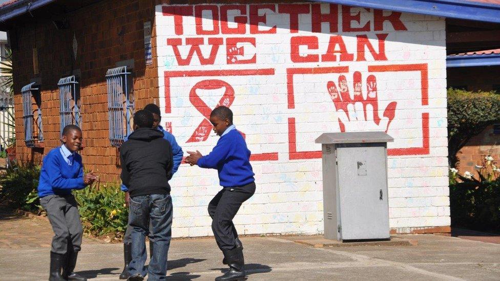 School children at a school in Soweto,