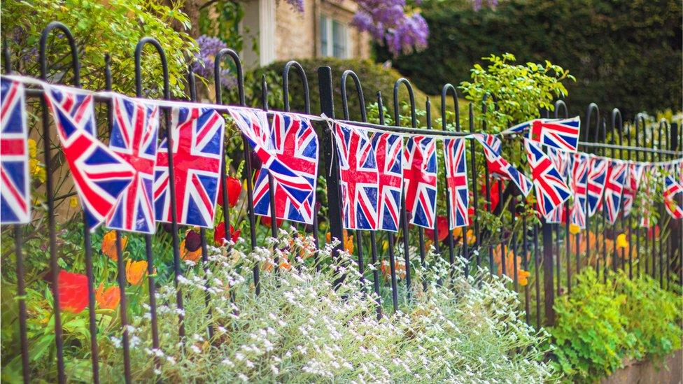 Plastic Union Jack bunting