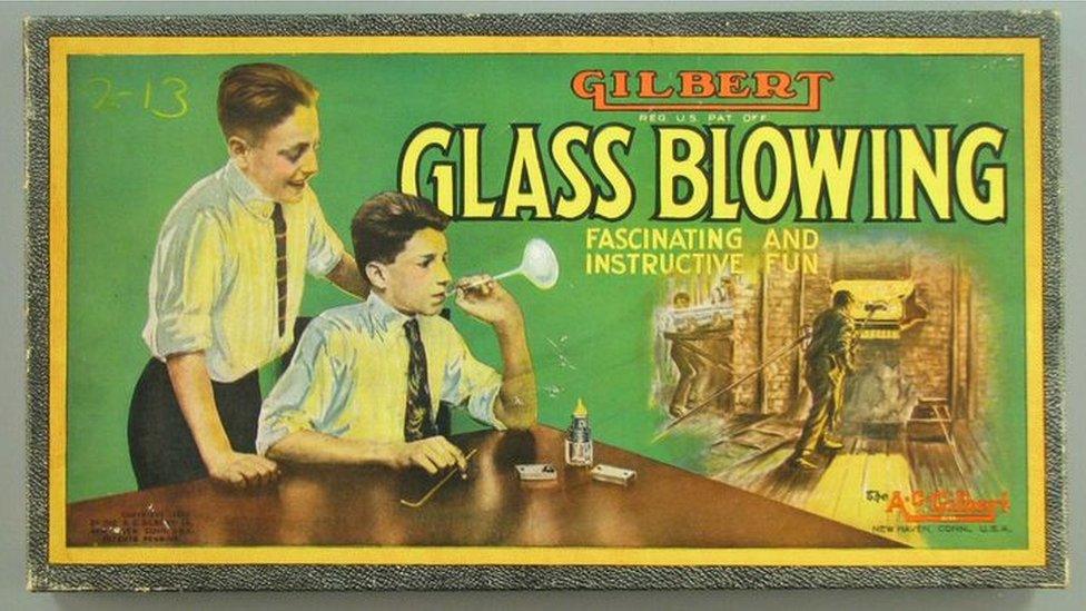 Advert for glass-blowing kit