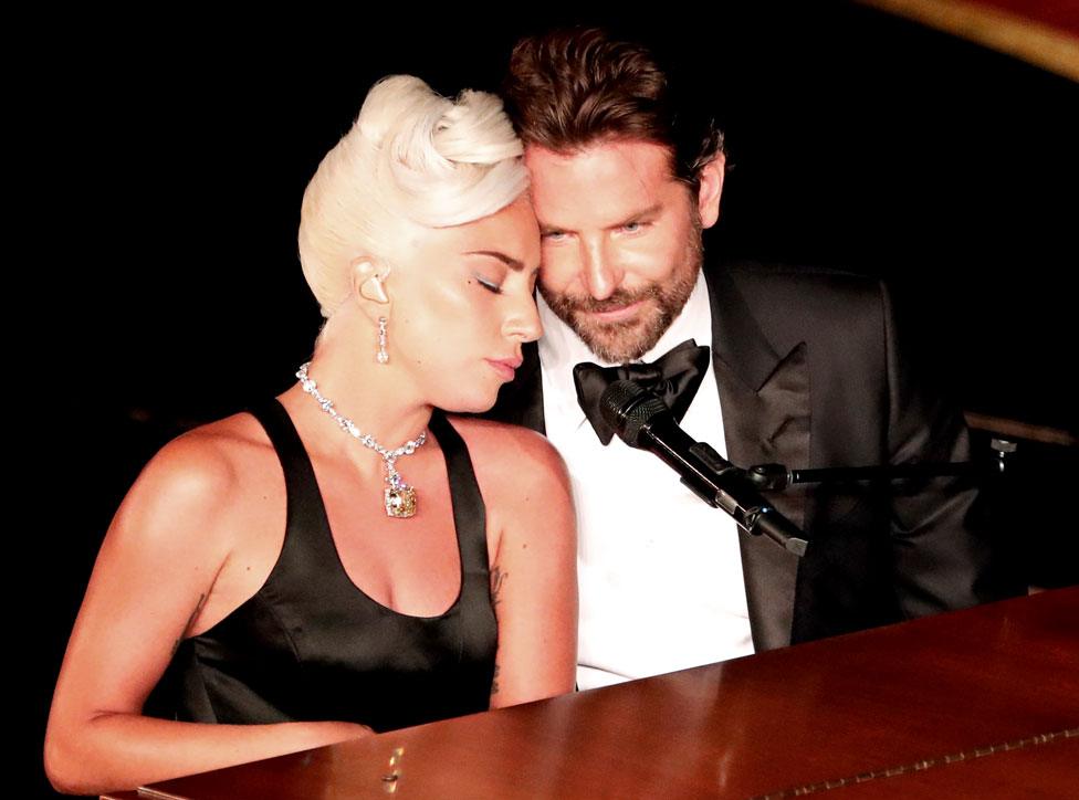 Lady Gaga and Bradley Cooper