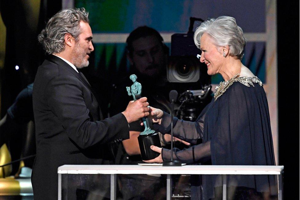 Joaquin Phoenix and Glenn Close