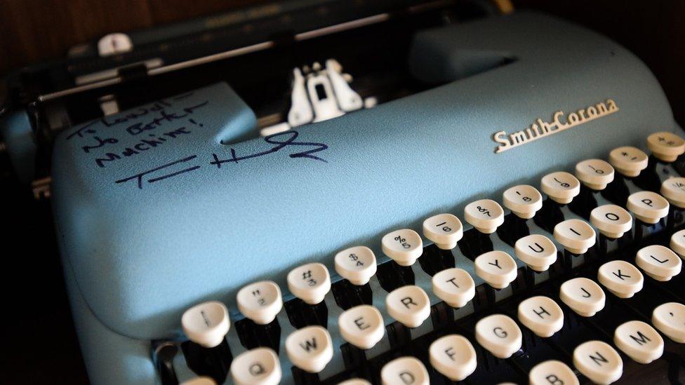 Typewriter signed by Tom Hanks