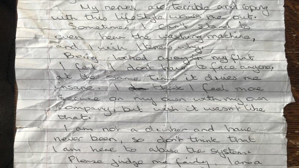 Errol Graham's handwritten letter