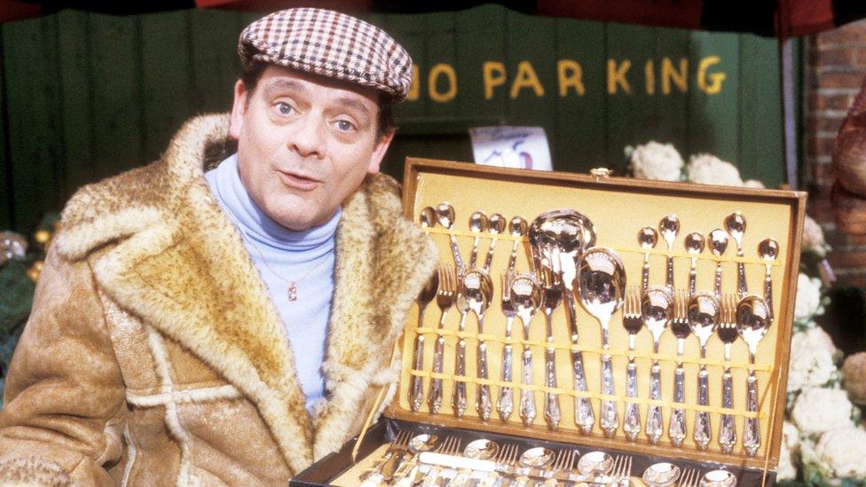 David Jason playing "Del Boy"