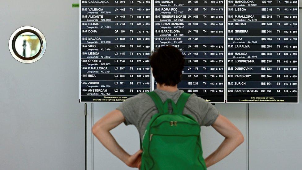 Woman at airport