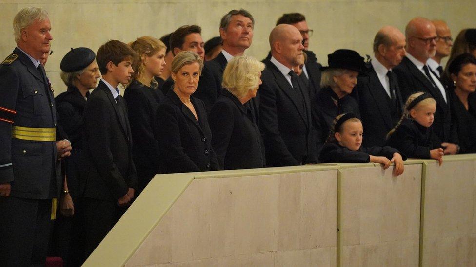 Royals watch the vigil