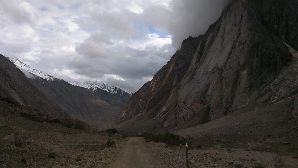 Barren landscape in Siachen