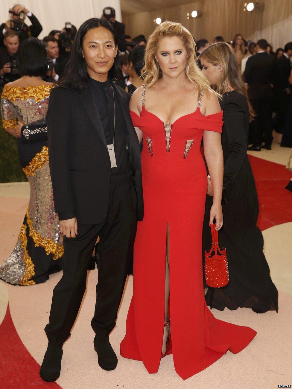 Designer Alexander Wang and Amy Schumer