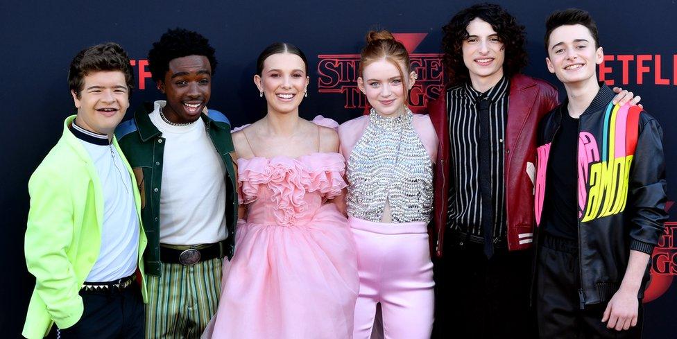 The cast of Stranger Things