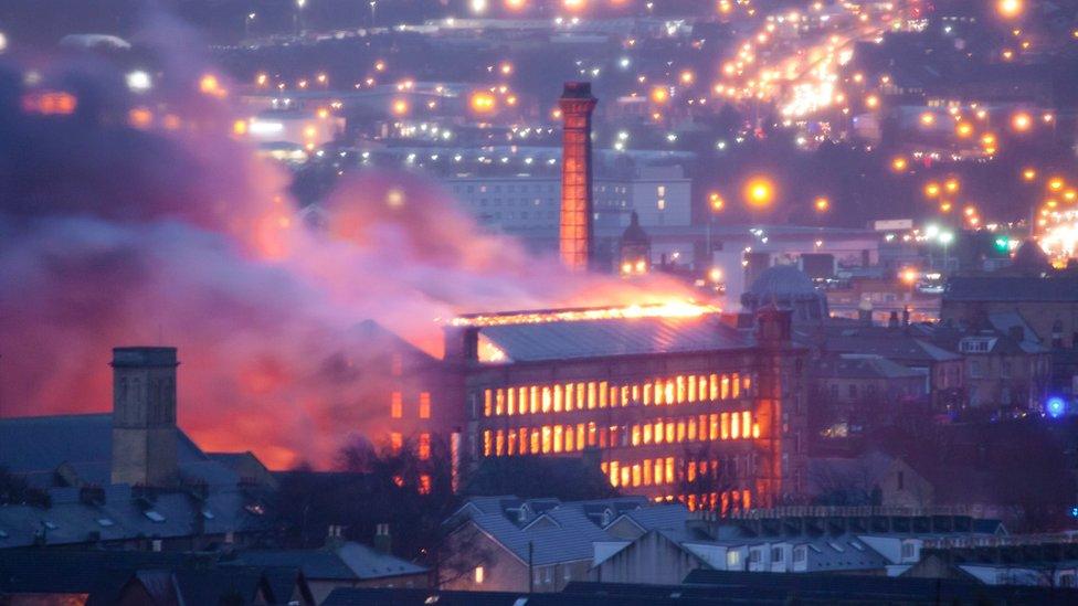 Bradford mill blaze