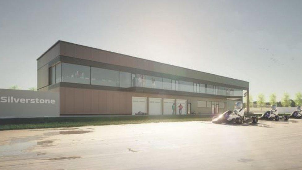 Design for a new karting centre at Silverstone