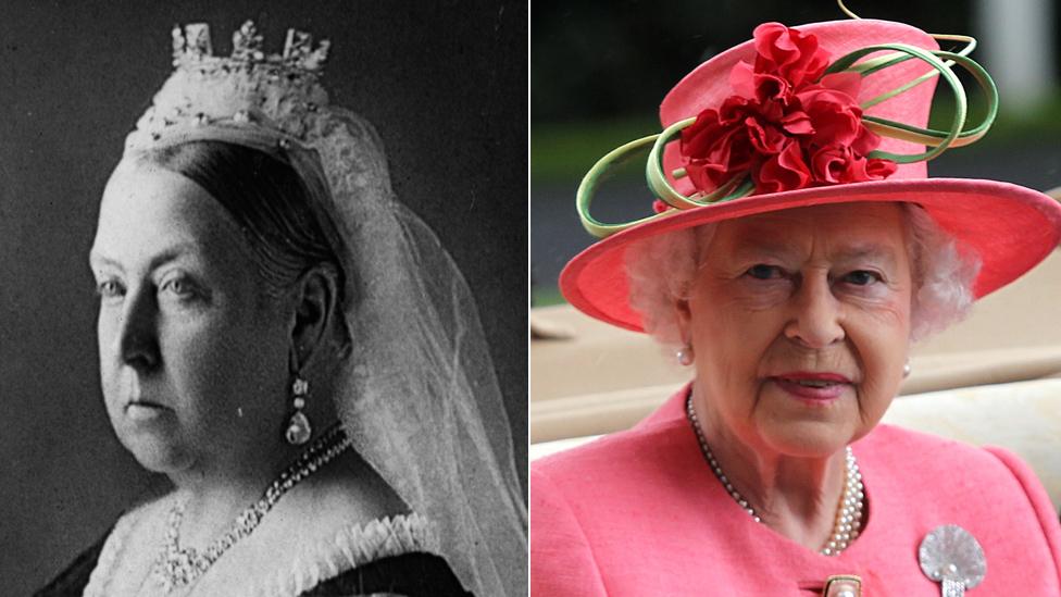 Queen Victoria and Queen Elizabeth