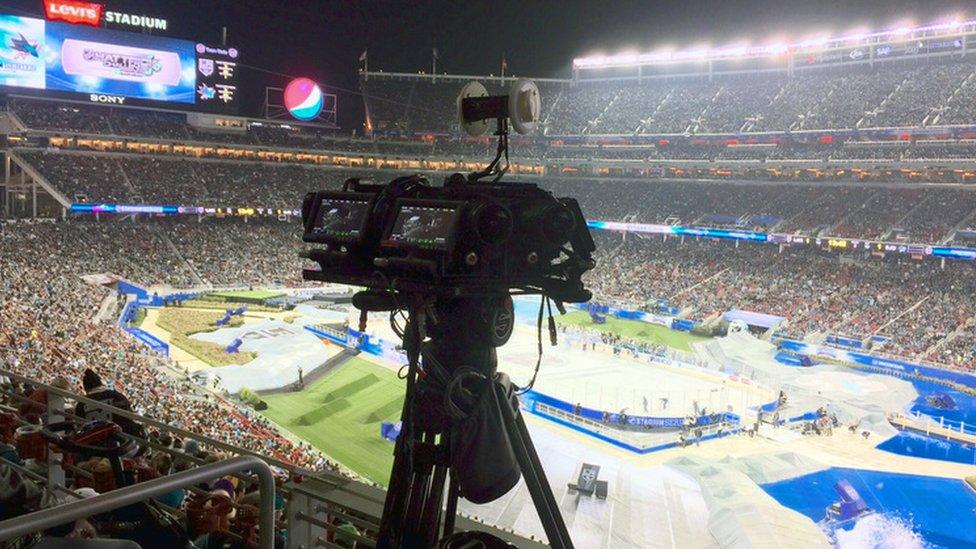 NextVR camera at sporting event