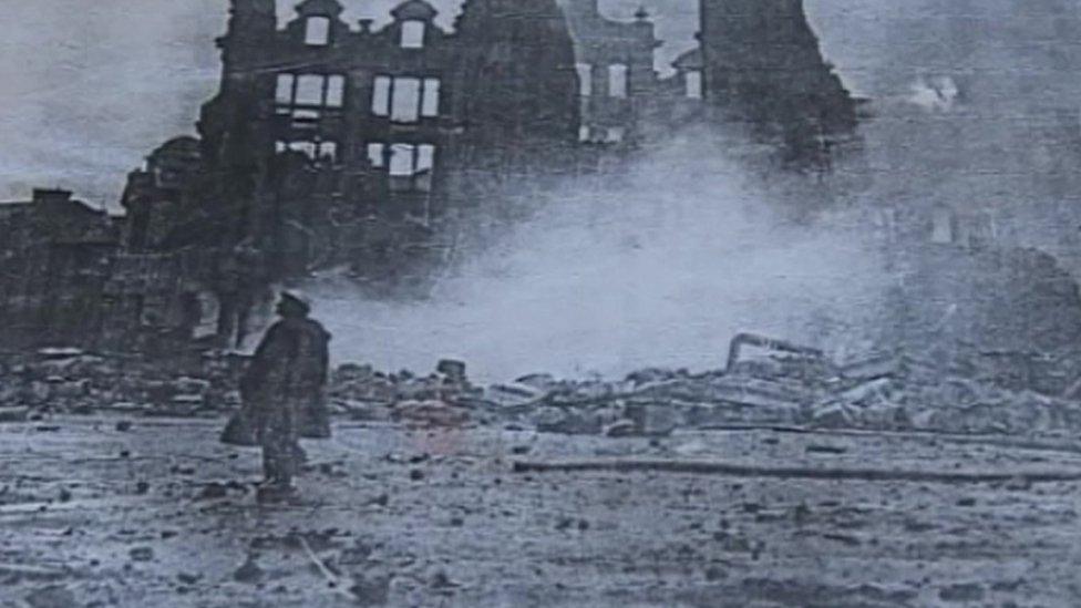 1941 bomb damage in Swansea