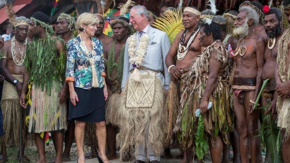 Australian Foreign Minister Julie Bishop and Prince Charles visit Vanuatu on Saturday