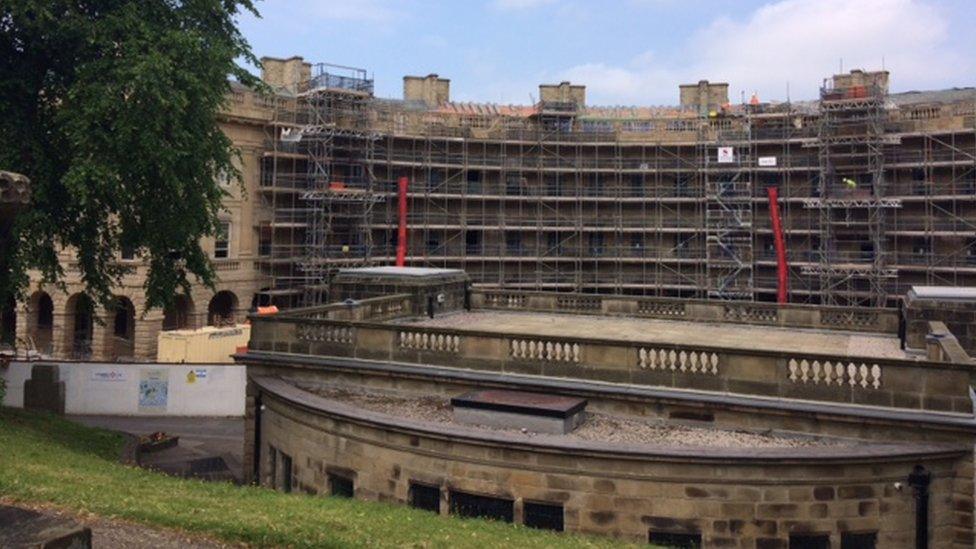 Buxton Crescent work