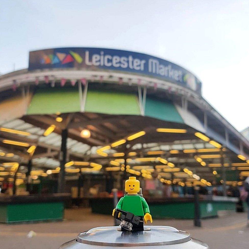 Lego Man at Leicester Market