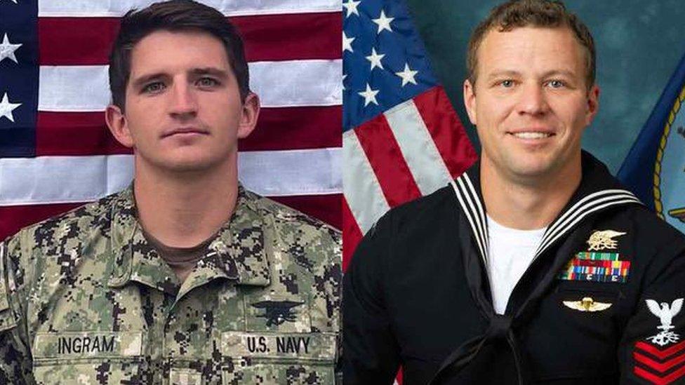 Photos of Navy Seals Nathan Gage Ingram and Christopher J Chambers