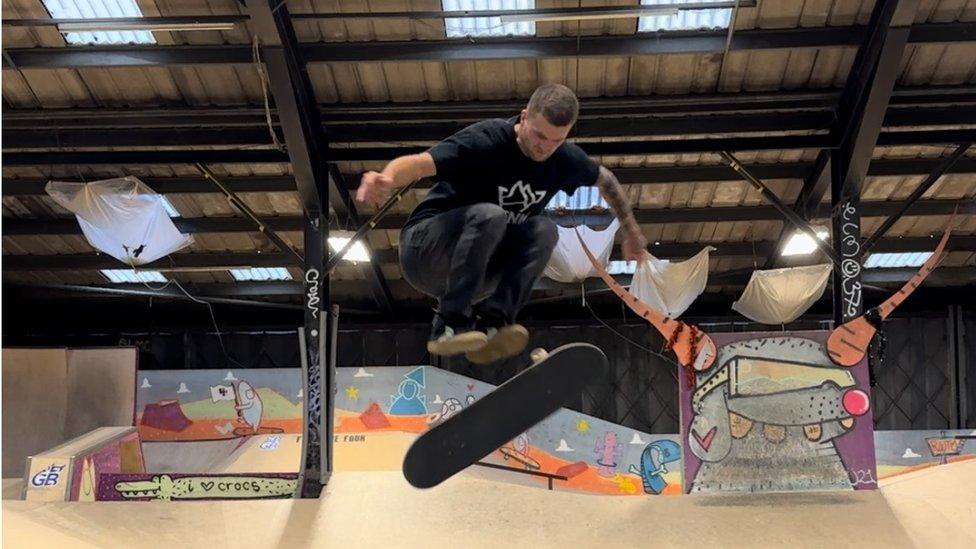 Jason Emery says an indoor venue will offer year-round skateboarding