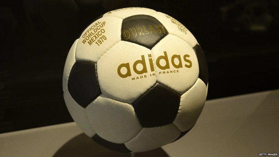 original Telstar ball at Mexico 1970