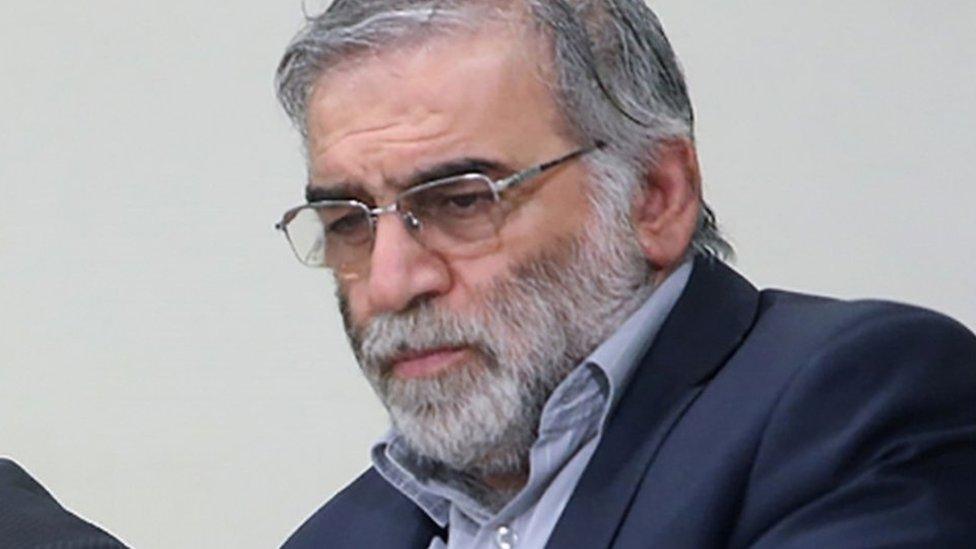 Prominent Iranian scientist Mohsen Fakhrizadeh in an undated photo