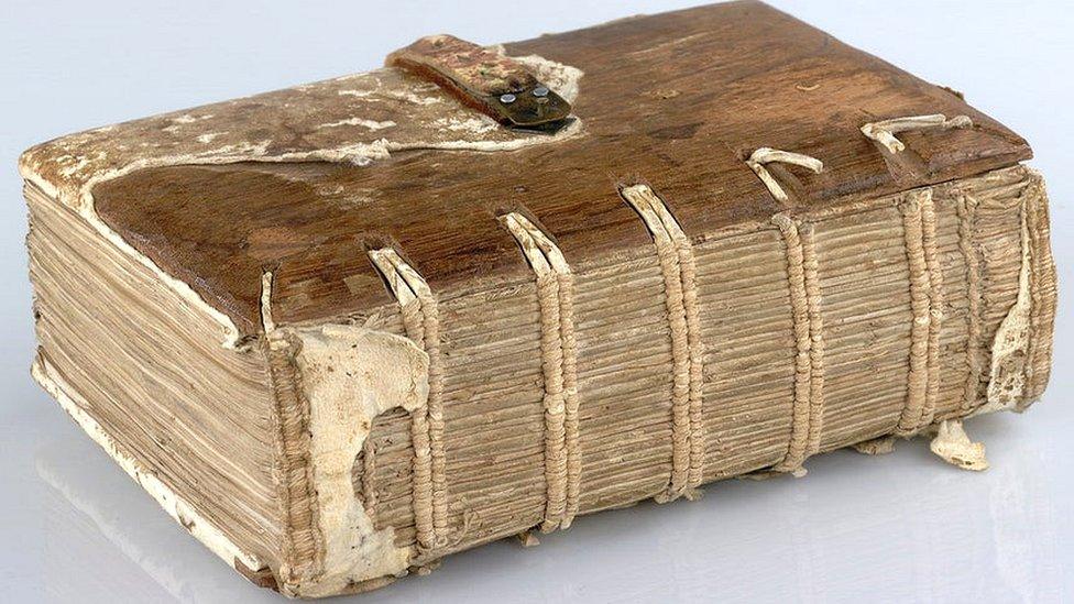 Leather-bound book - 15th Century