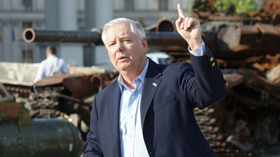 Lindsey Graham in Kyiv, May 2023