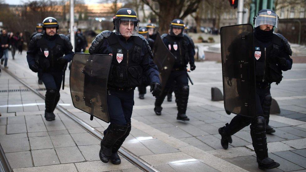 French police in Nantes, file pic