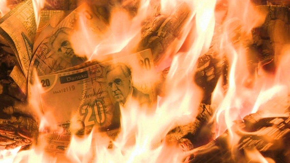 Burning money