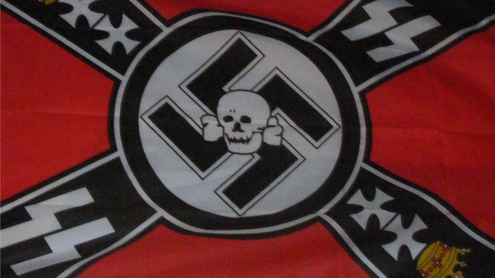 Neo Nazi flags