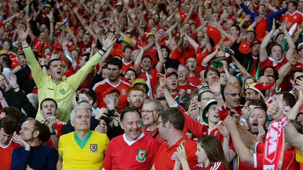 Wales football fans