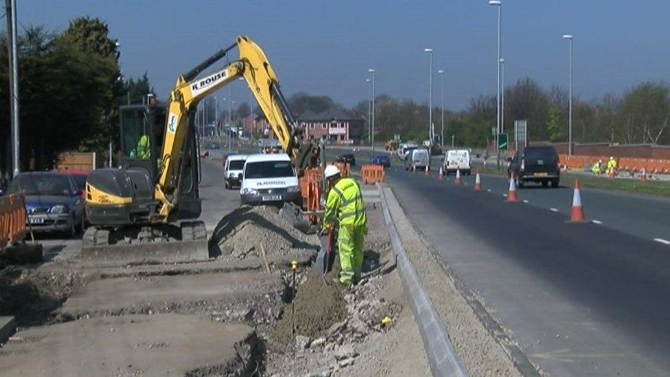 Construction of the route