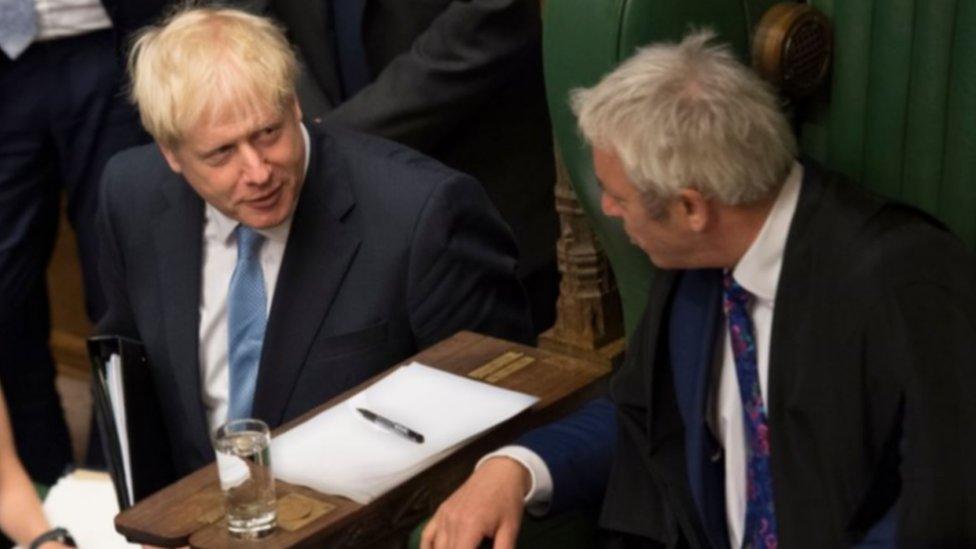 Boris Johnson and John Bercow