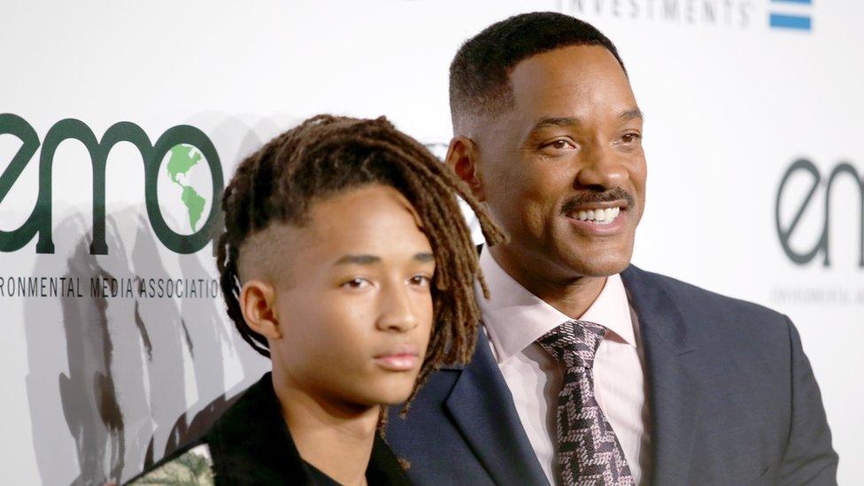 Jaden Smith and Will Smith