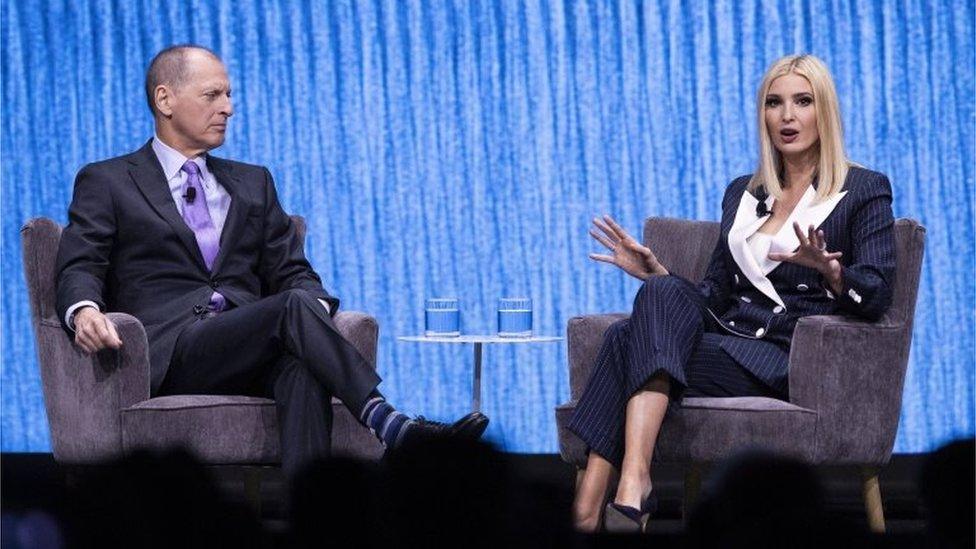 Ivanka Trump on stage at CES