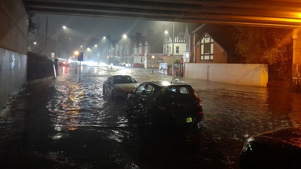 Flooding in Roath, Cardiff